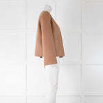 Carolina Herrera Camel Jacket No Collar