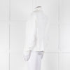 Sarah Pacini White Collarless Tailored Shirt