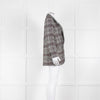 Isabel Marant Etoile White Black Check Tweed Blazer Jacket