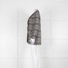 Isabel Marant Etoile White Black Check Tweed Blazer Jacket