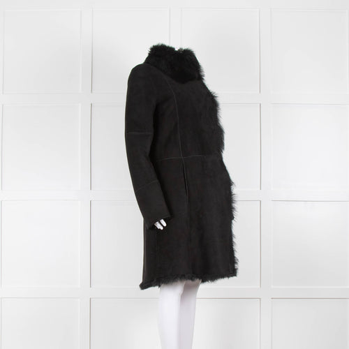 Joseph Black Classic  Shearling Coat