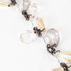 Prada Yellow Clear Resin Chandelier Necklace