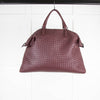 Bottega Veneta Burgundy Intrecciato Leather Convertible Large Bag