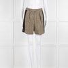 Claudie Pierlot Green Cream Red Checked Shorts