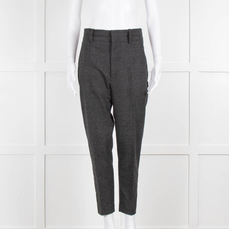 Isabel Marant Etoile Grey Prince of Wales Check Trousers