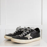 Golden Goose Black Trainers with Silver Laces