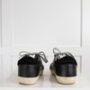 Golden Goose Black Trainers with Silver Laces