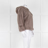 Herno Brown Faux Fur Jacket