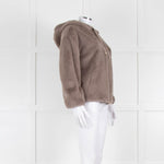 Herno Brown Faux Fur Jacket