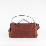 NEOUS Scorpius Burgundy Suede And Leather Carryall Tote