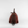 NEOUS Scorpius Burgundy Suede And Leather Carryall Tote