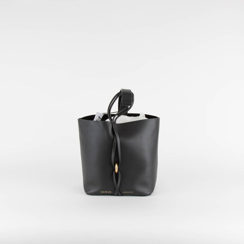 NEOUS Small Bucket Bag In Black Leather