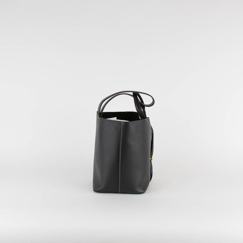 NEOUS Small Bucket Bag In Black Leather