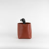 NEOUS Small Leather Bucket Bag In Black And Brown