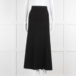 By Malene Birger Black Jumbo Rib Knitted Skirt