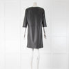 Max Mara Leisure Faux Leather 3/4 Sleeve Dress