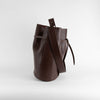 NEOUS Sigma Burgundy Red Leather Bucket Bag