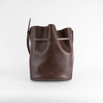 NEOUS Sigma Burgundy Red Leather Bucket Bag