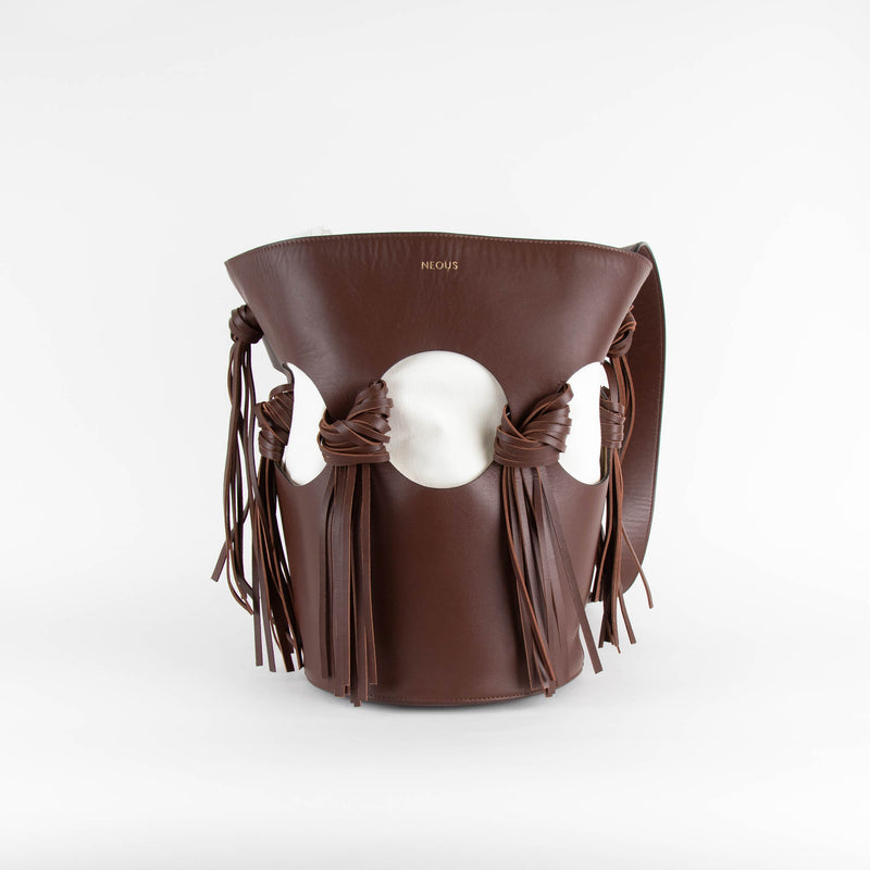 NEOUS Venus Bucket Bag In Burgundy Brown