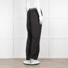 Alexander Wang Black Cotton Poplin Trousers with Logo Waistband