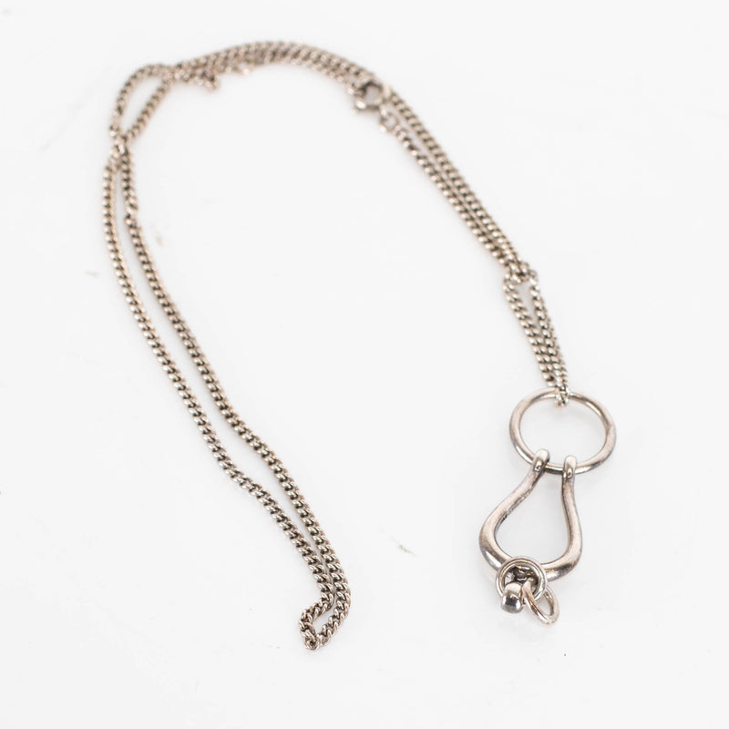 Hermes Silver Necklace