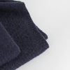 The Elder Statesman Navy Knitted Cashmere Scarf