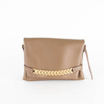 Victoria Beckham Sage Green Leather Chain Pouch Bag