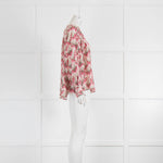 Isabel Marant Cream Pink Silk Full Sleeve Blouse