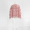 Isabel Marant Cream Pink Silk Full Sleeve Blouse