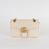 Gucci Cream GG Small Marmont Shoulder Bag