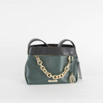 Amanda Wakeley Mini Rockwell Green and Black Chain Detail