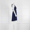 Heidi Klein Navy Blue Halter Neck Gold Trim Sundress