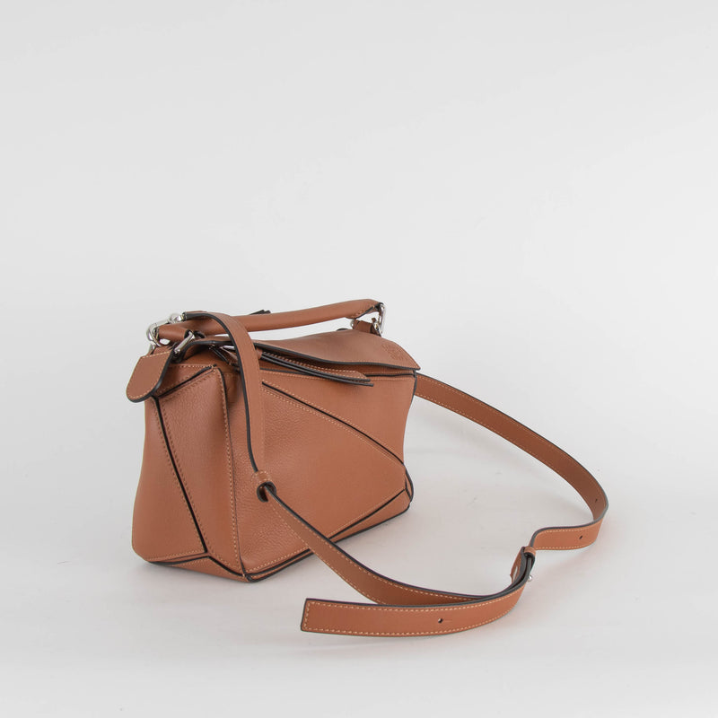 Loewe Tan Puzzle Bag With Dustbag