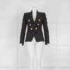 Balmain Classic Black Blazer with Gold Buttons