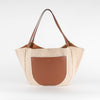 Wandler Brown Mia Leather And Sheepskin Tote Bag