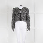 Isabel Marant Black White Boucle Cropped Jacket