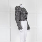 Isabel Marant Black White Boucle Cropped Jacket