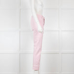 Marccain Pale Pink Cotton Jeans with Double Hem Details