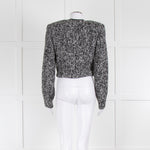 Isabel Marant Black White Boucle Cropped Jacket