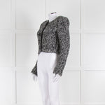 Isabel Marant Black White Boucle Cropped Jacket