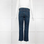 Rag & Bone Blue Jeans with Dipped Raw Hem