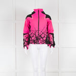 Rossignol Bright Pink Black Hooded Ski Jacket