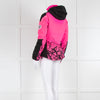 Rossignol Bright Pink Black Hooded Ski Jacket