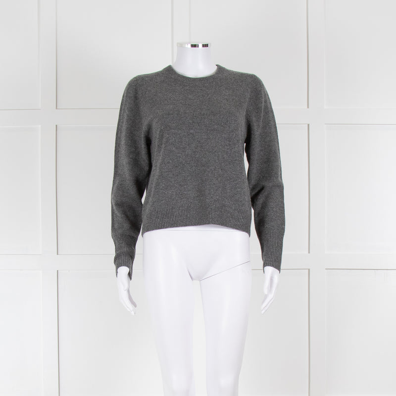 Chinti & Parker Grey Short Cashmere Jumper