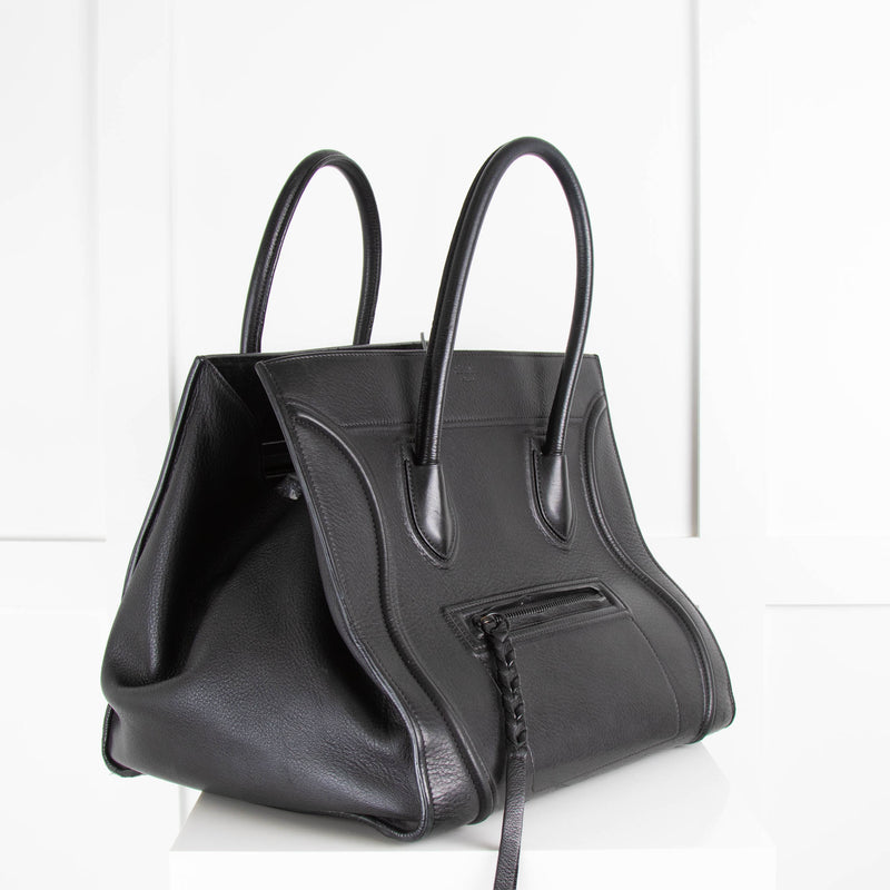 Celine Black Luggage Small Tote Bag