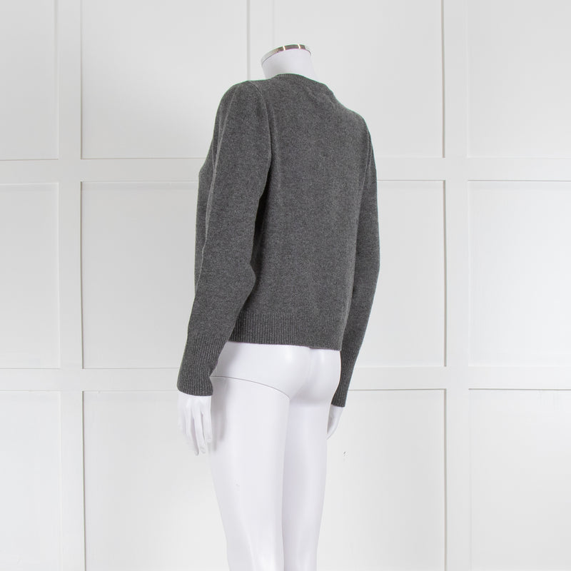 Chinti & Parker Grey Short Cashmere Jumper