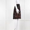 Louis Vuitton Black Lace Pink Lining Short Skirt