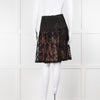 Louis Vuitton Black Lace Pink Lining Short Skirt