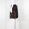 Louis Vuitton Black Lace Pink Lining Short Skirt