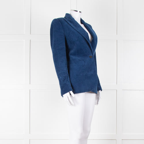 Cefinn Blue Corduroy Blazer Jacket